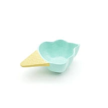 Blue Ice Cream Bowl, Colorful Dessert Dish, Summer Treat Tableware